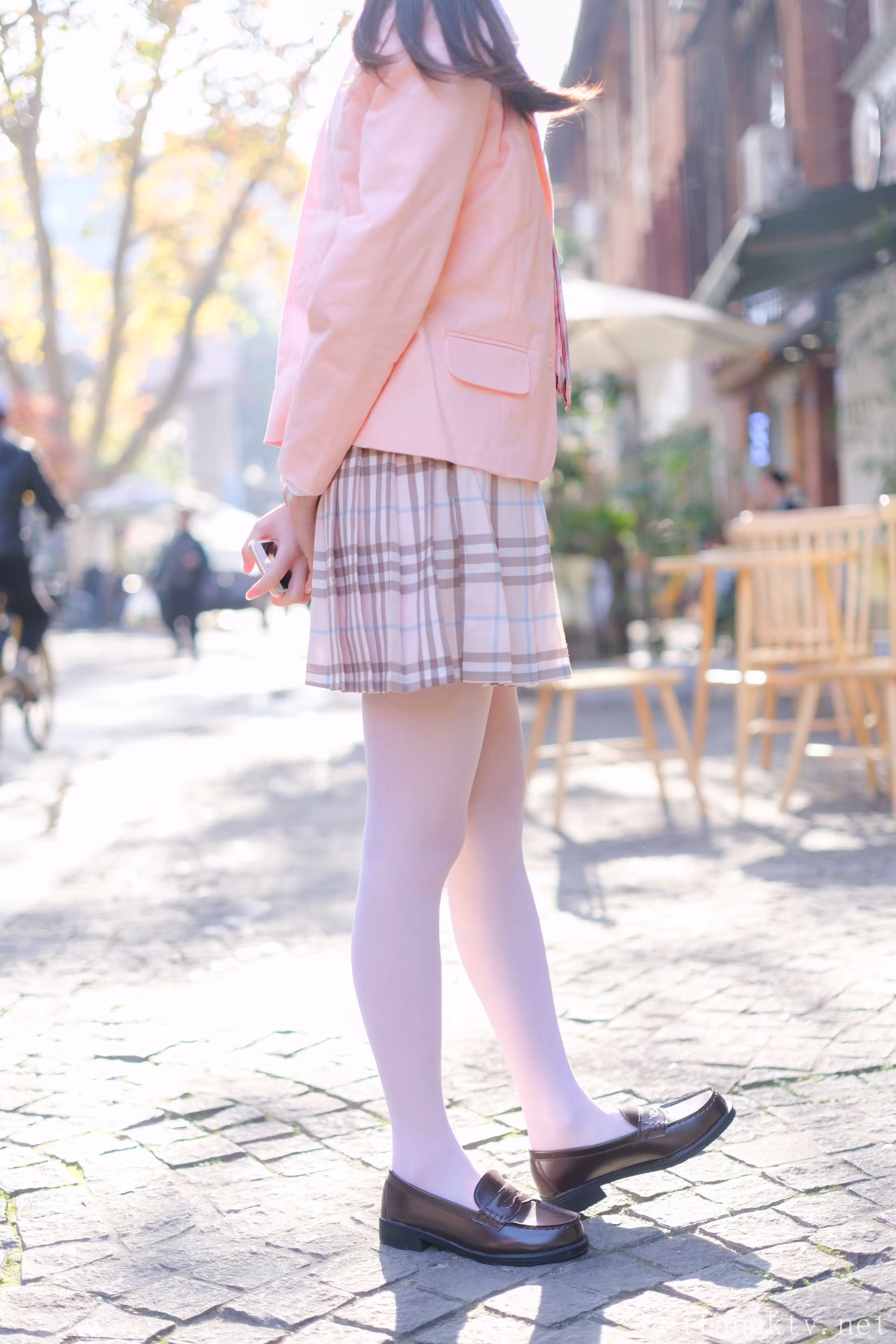 XiaoQi SENLUO JK uniform school girl photoshoot