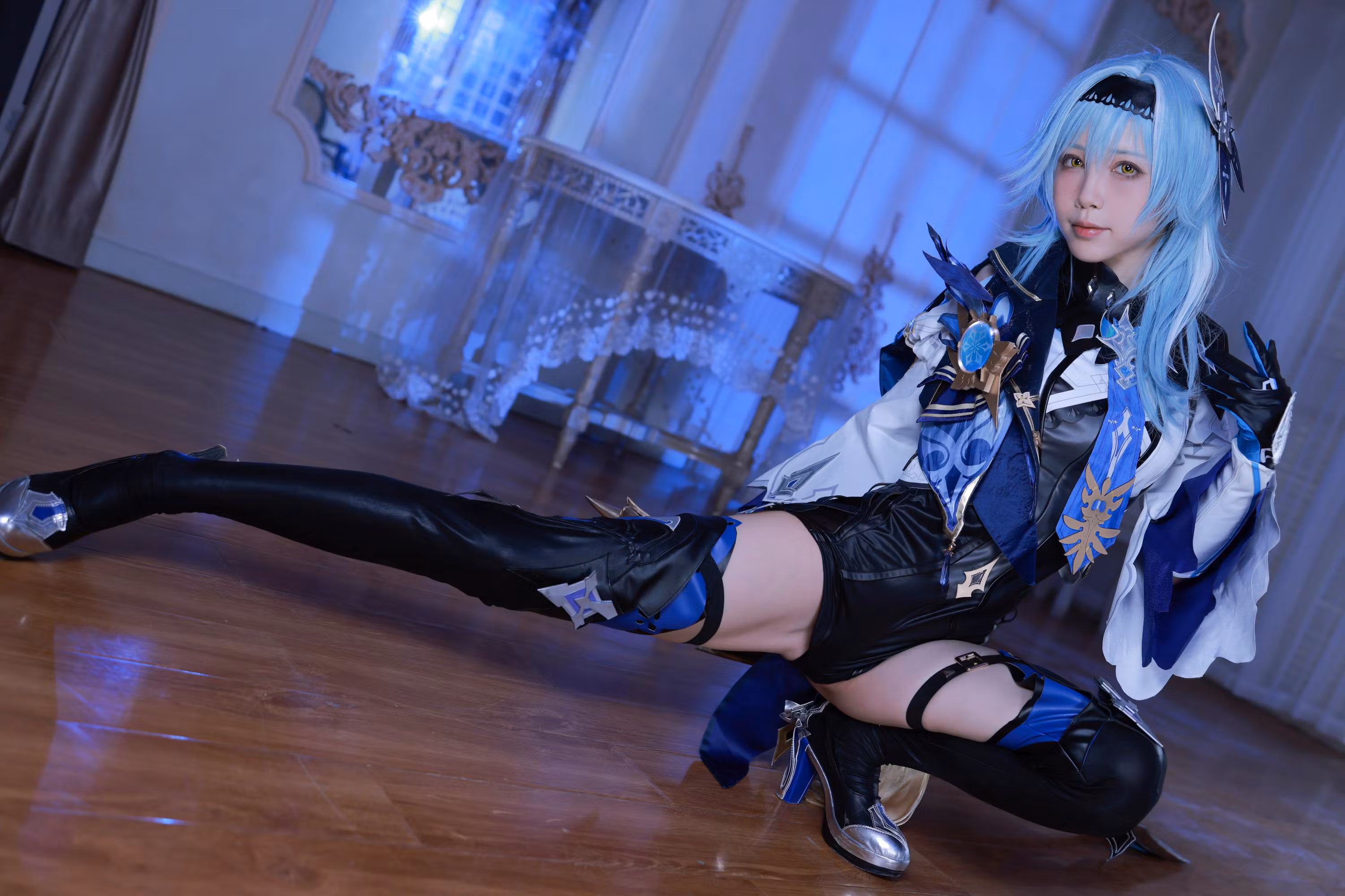 HD image Genshin Impact Eula cosplay model