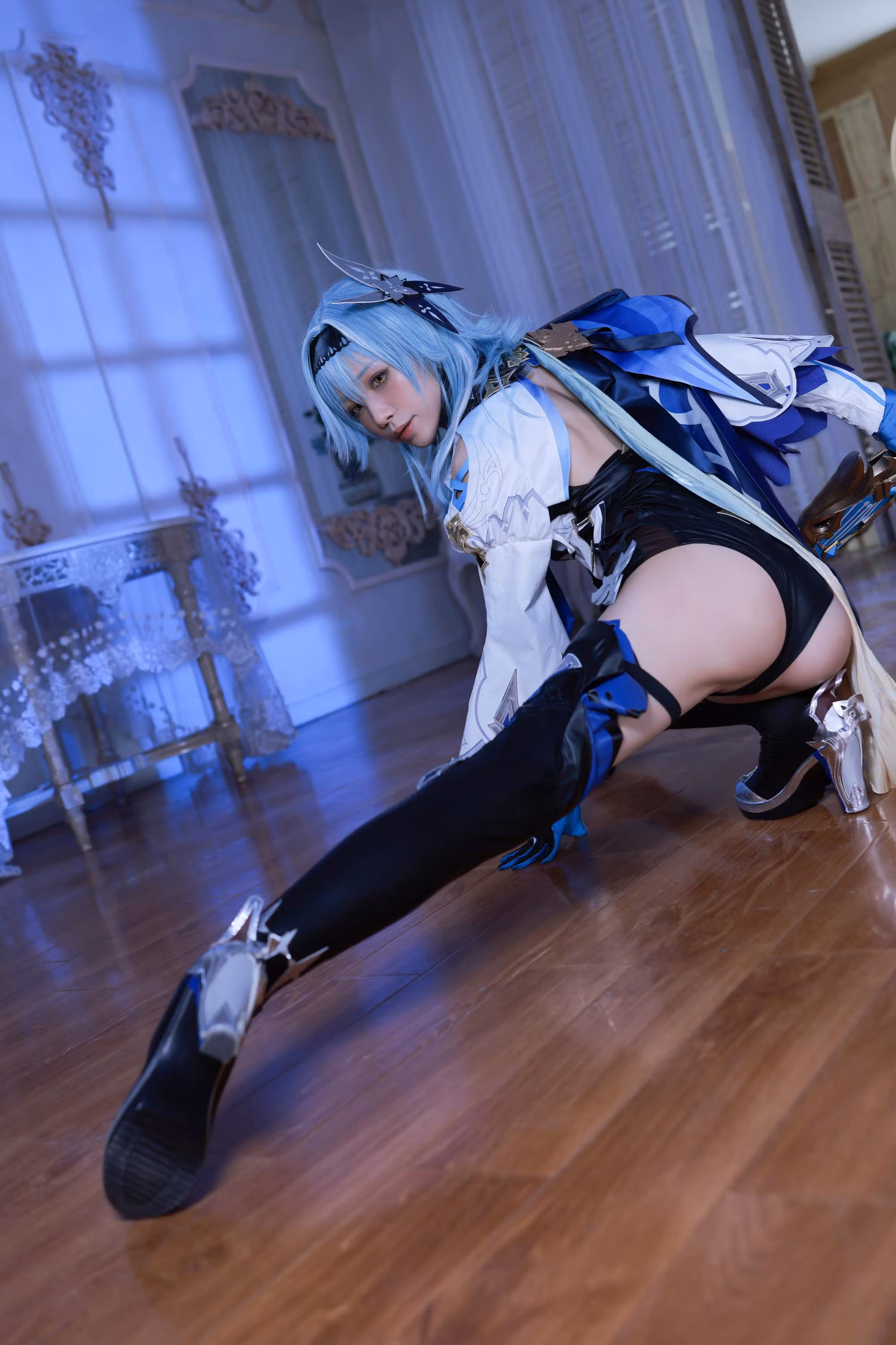 HD image Genshin Impact Eula cosplay model