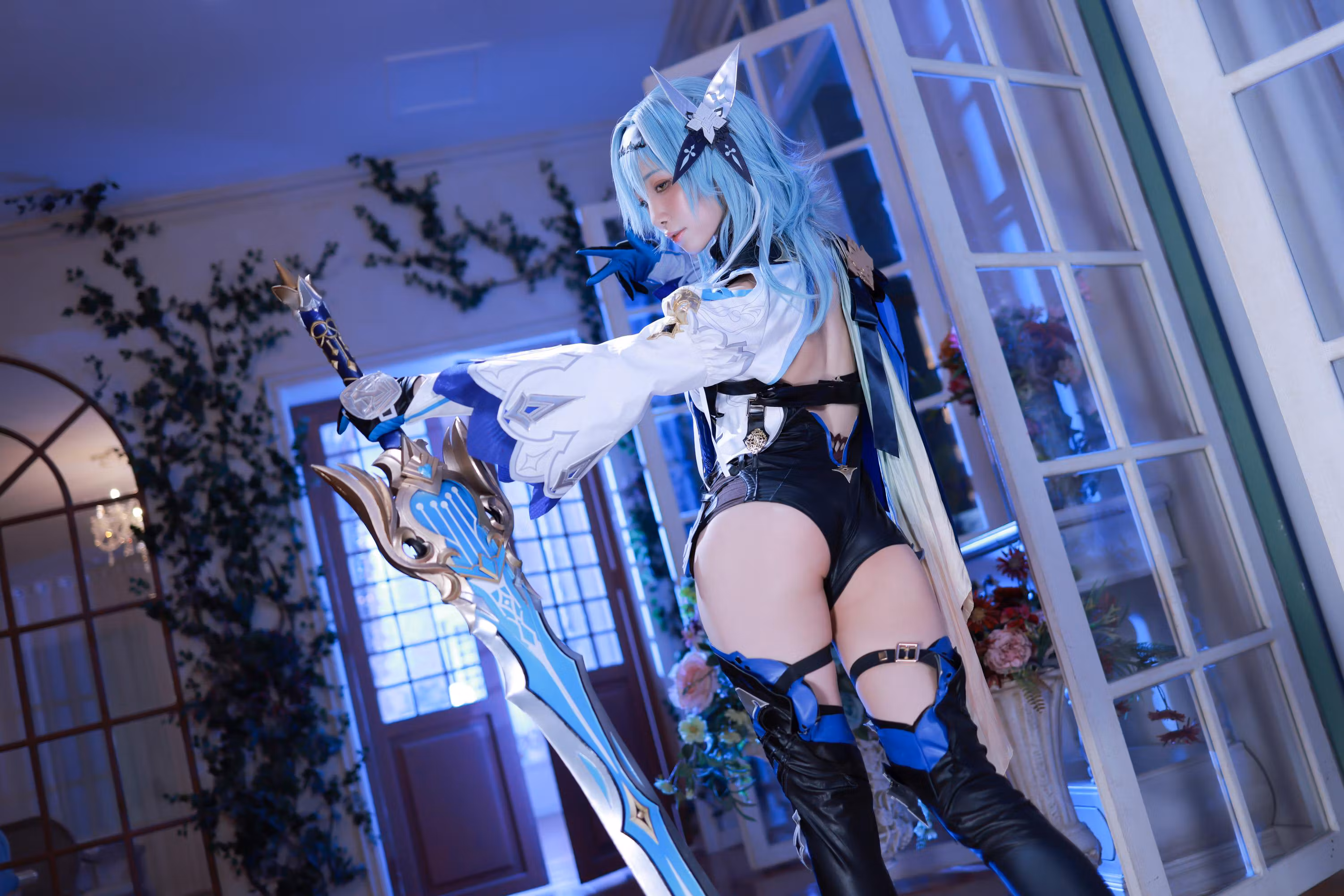 HD image Genshin Impact Eula cosplay model